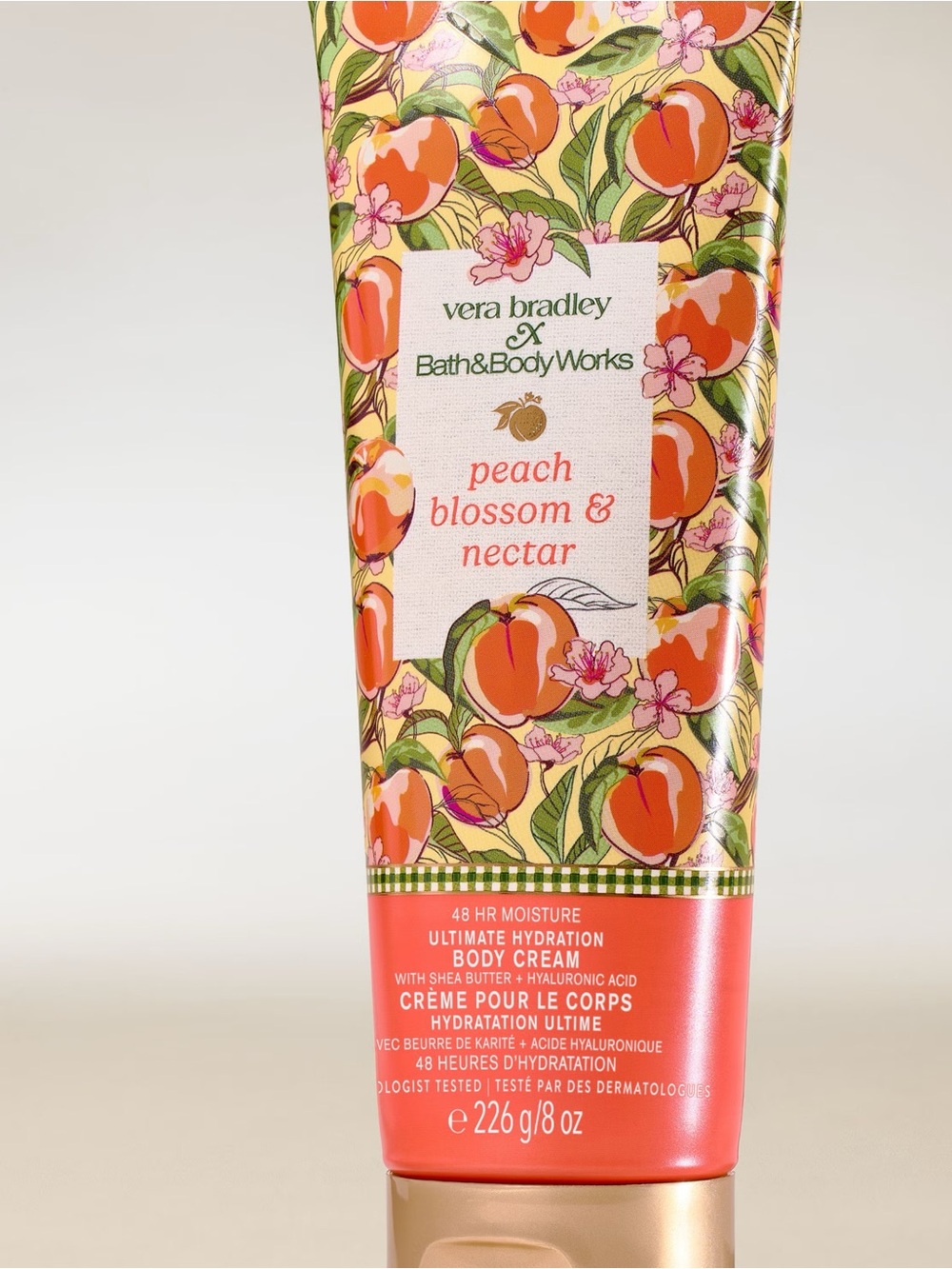 NEW Vera Bradley x Bath Body Works Peach Blossom & Nectar Body Cream - Picture 2 of 7